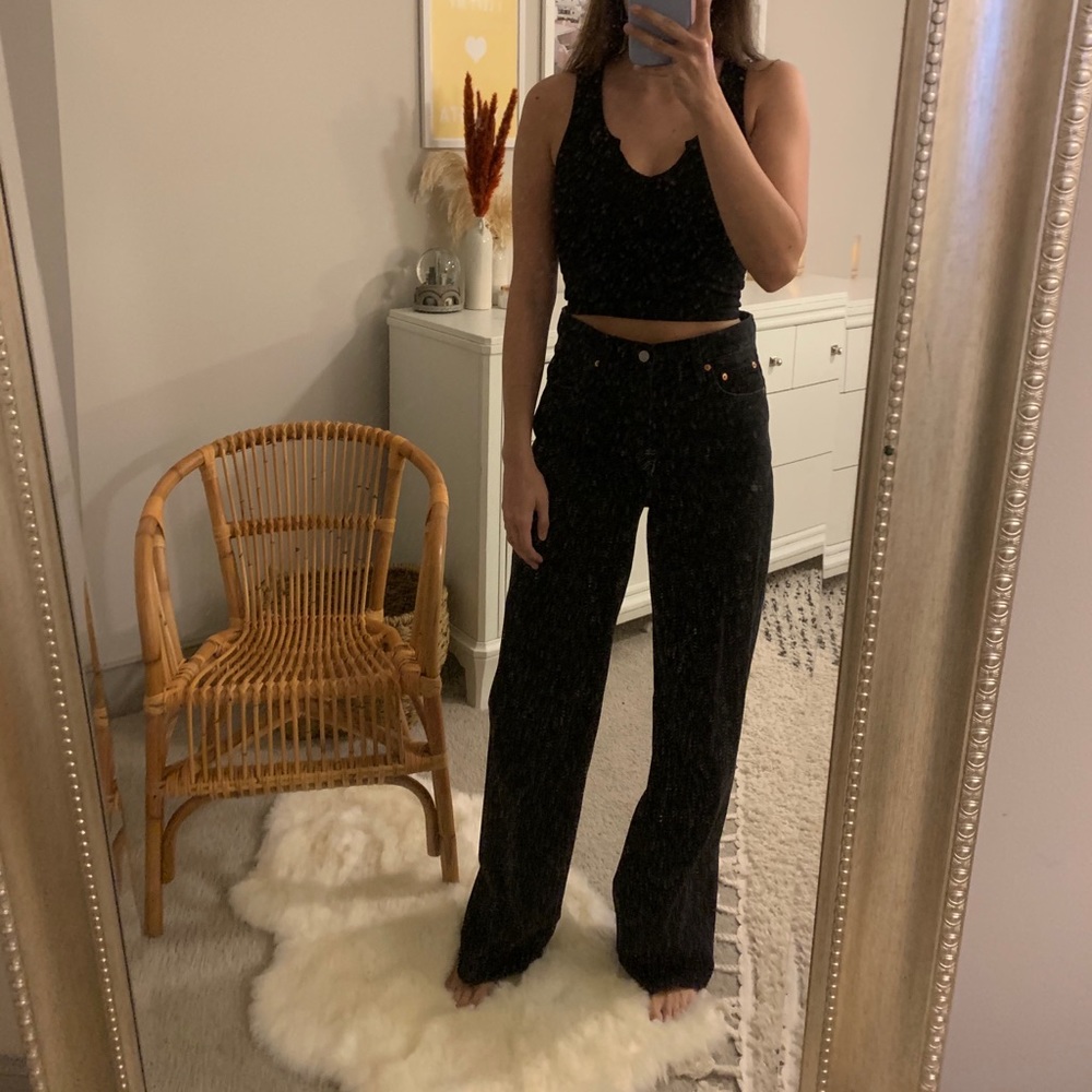 Levi’s Ribcage Wide Leg Black Jeans